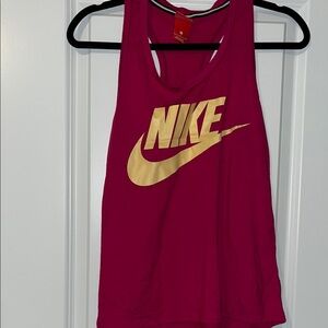 Nike Red Sleeveless Athletic Tank Top